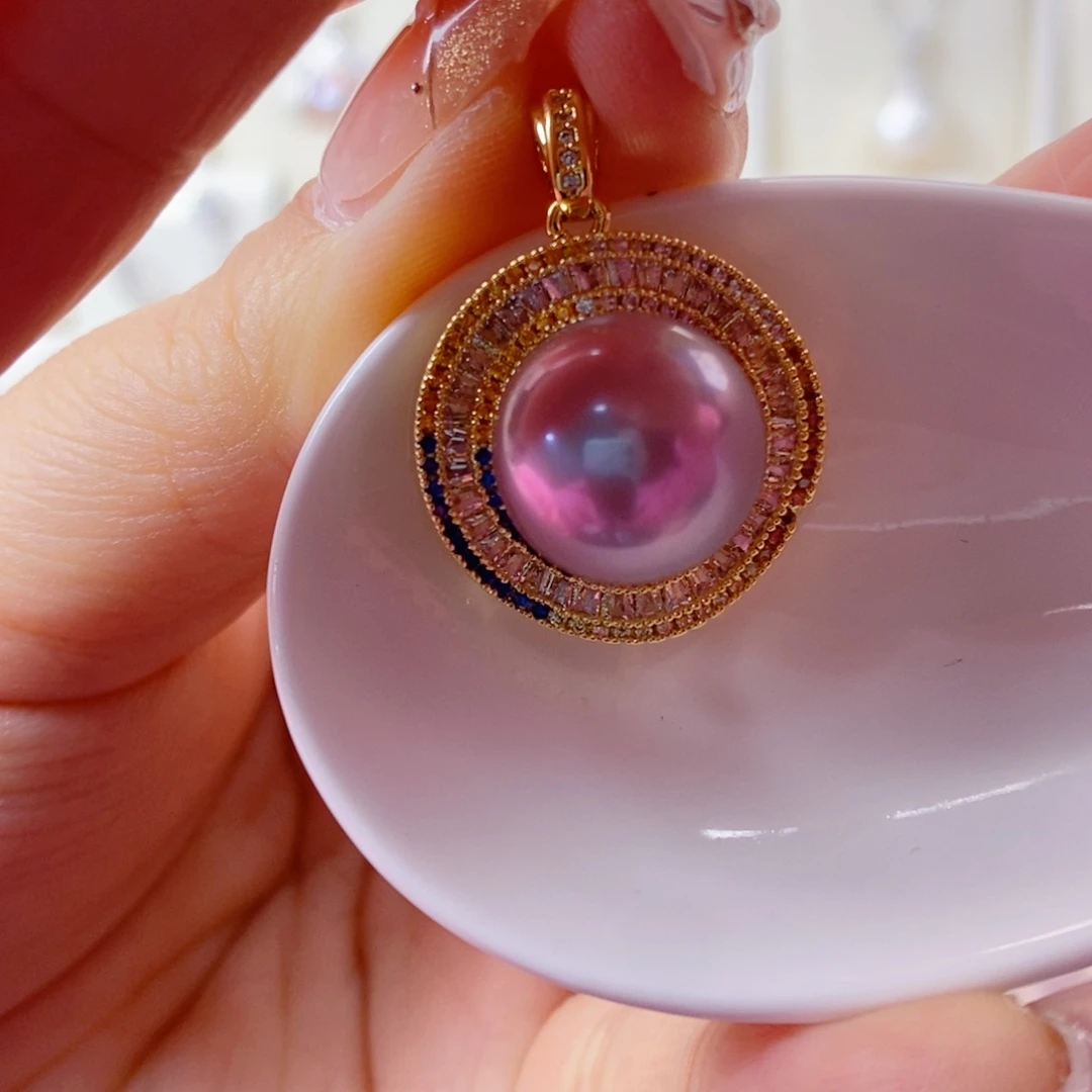 淡水珍珠吊坠(赠链)合金