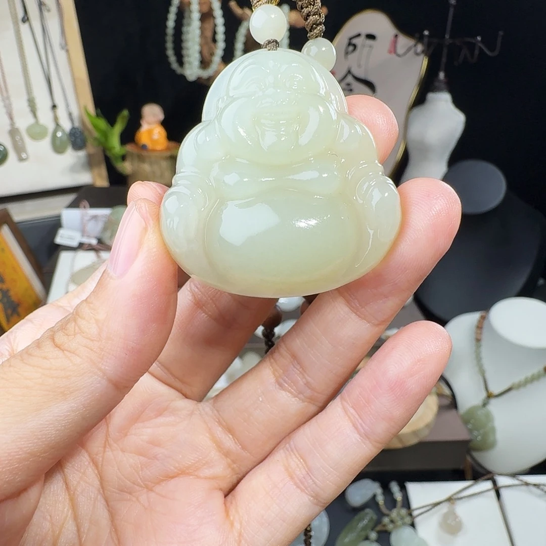 放***福颈饰未镶嵌和田玉