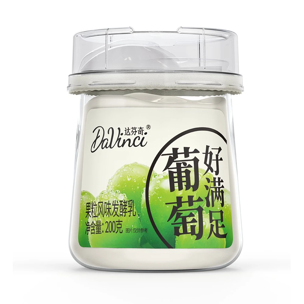 达芬奇好满足葡萄果粒酸奶200g 1杯/份