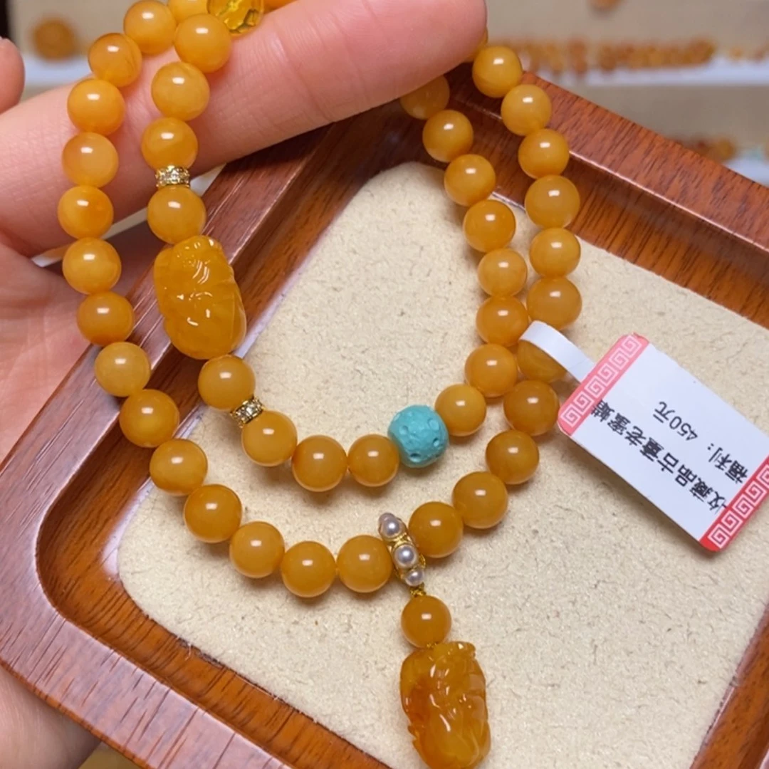 【闪购商品】未镶嵌蜜蜡手链手串