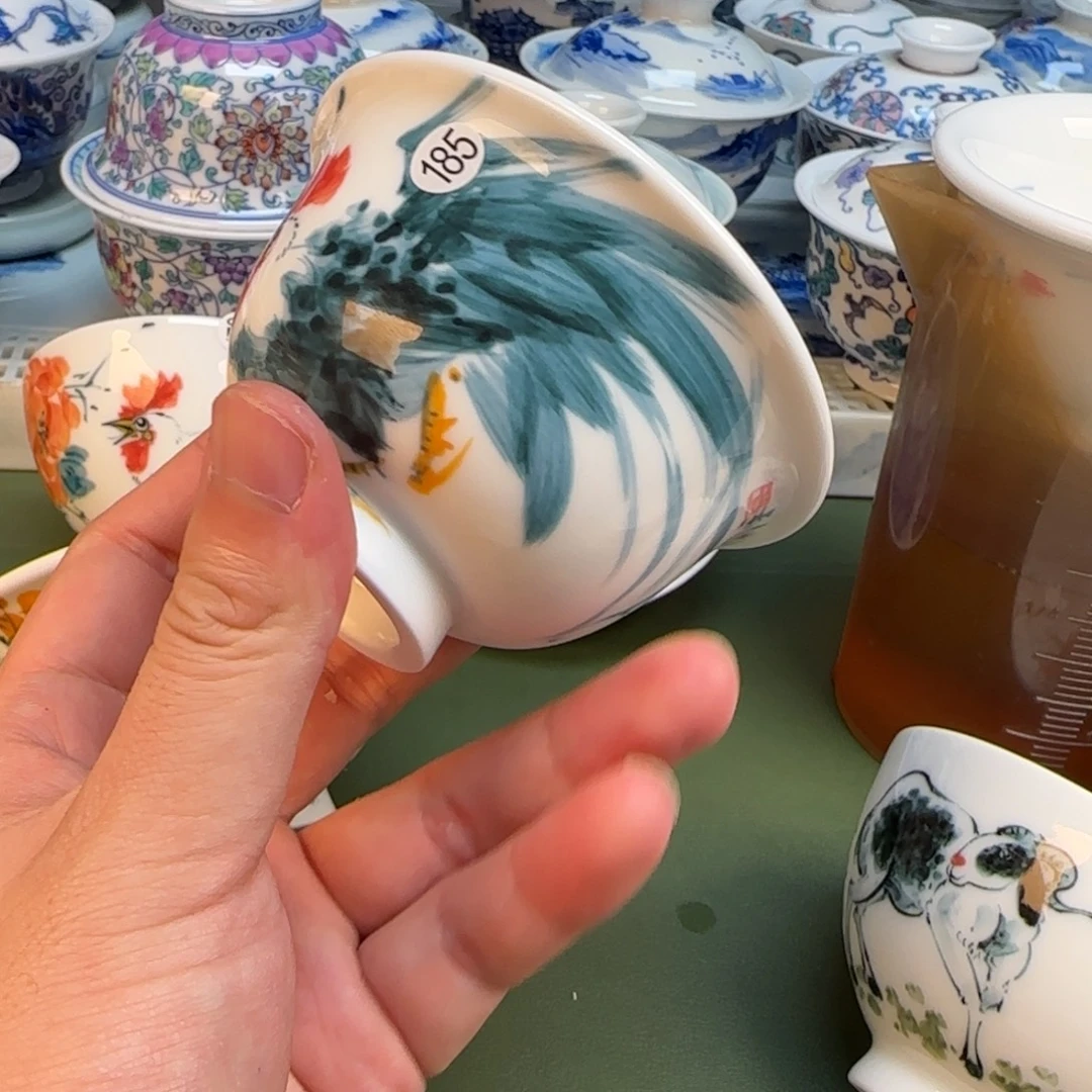 彦祖纯手工手绘茶具185