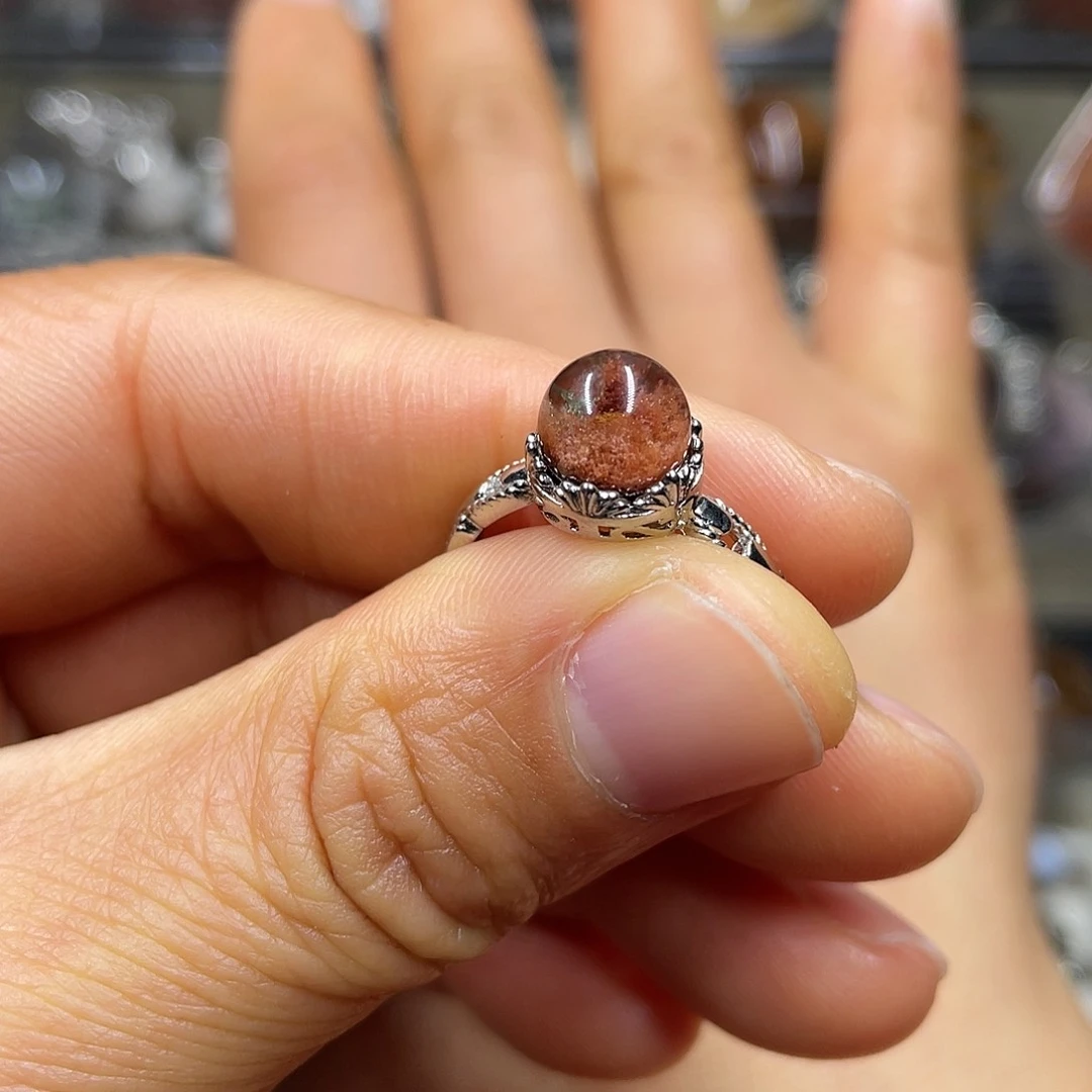 【闪购商品】水晶珠宝半成品银S925镶嵌戒指