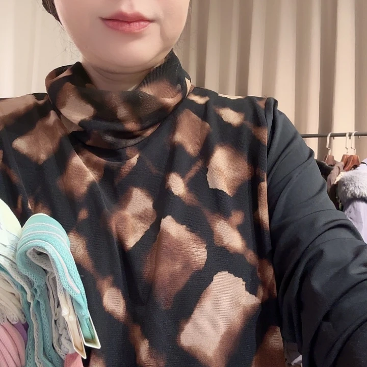 木***子韩国日系桔／兰点点四双