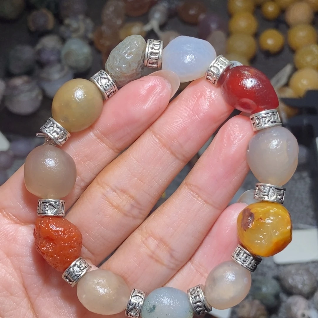 未镶嵌玛瑙/玉髓珠宝半成品