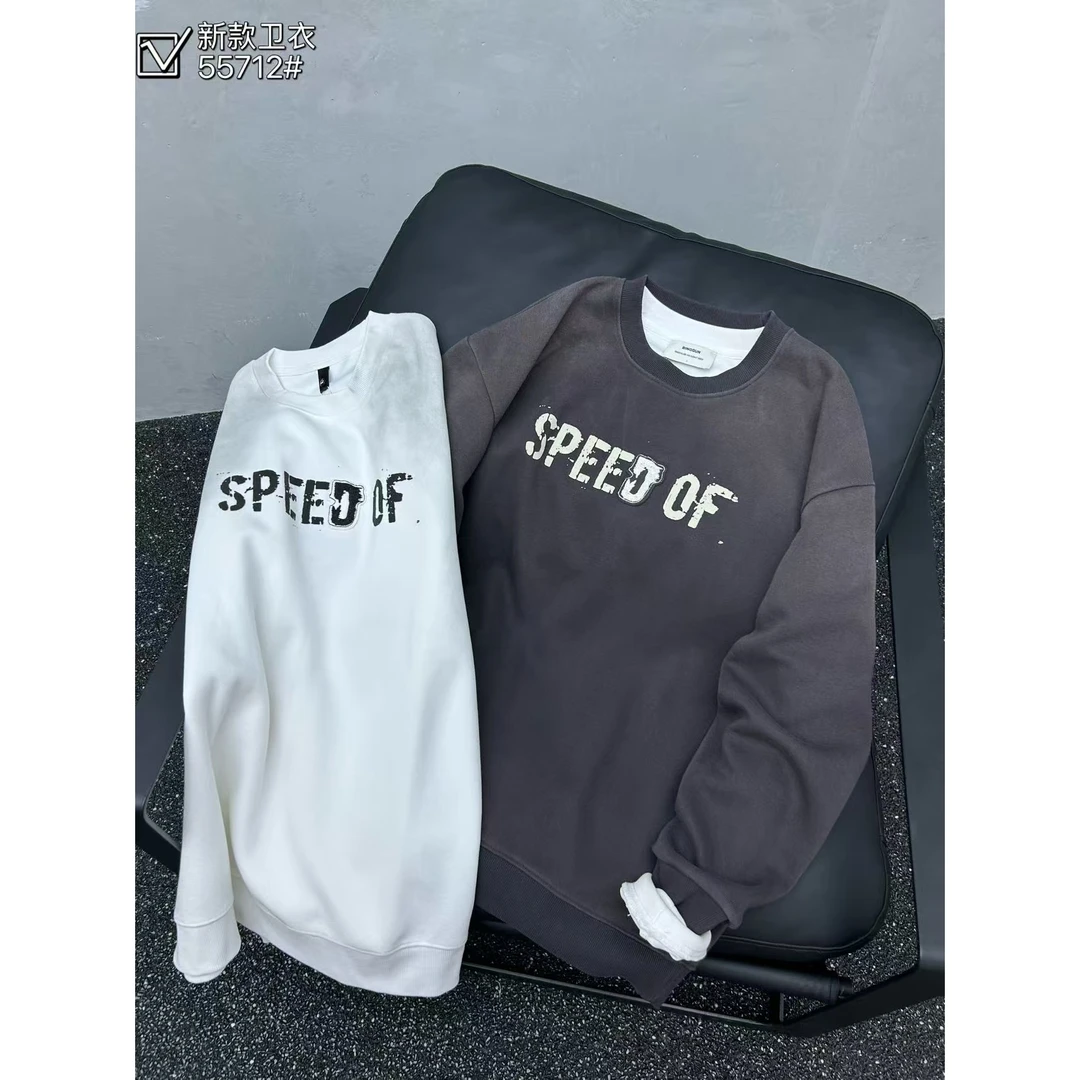 YLZ（1nz55712#）字母涂鸦印花！日常百搭套头圆领卫衣 10-19