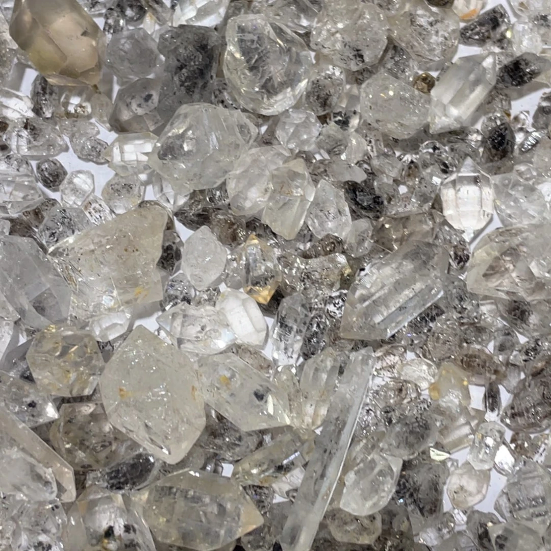 未镶嵌珠宝半成品水晶黑闪灵20g