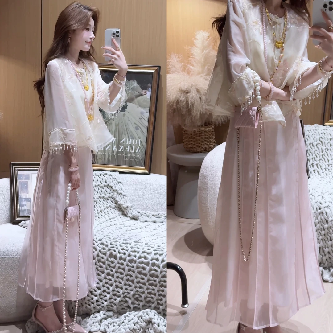 【婷婷】《十里桃花》情有独钟春夏版马面裙 TTZ2SX125