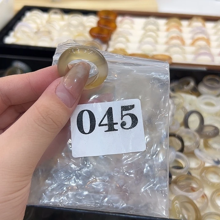 玛瑙/玉髓合金戒指45港17