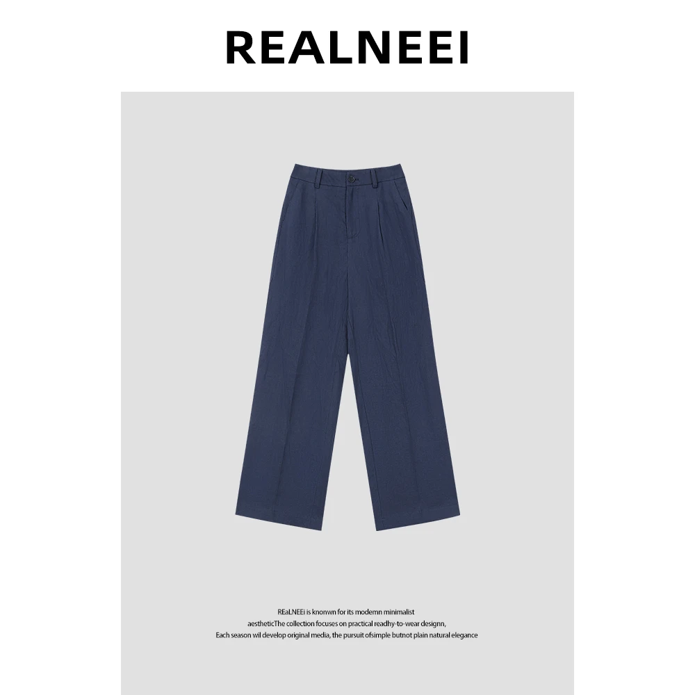 【秘鲁信筏】“99%亚麻”极简静奢直筒舒适透气休闲长裤01210