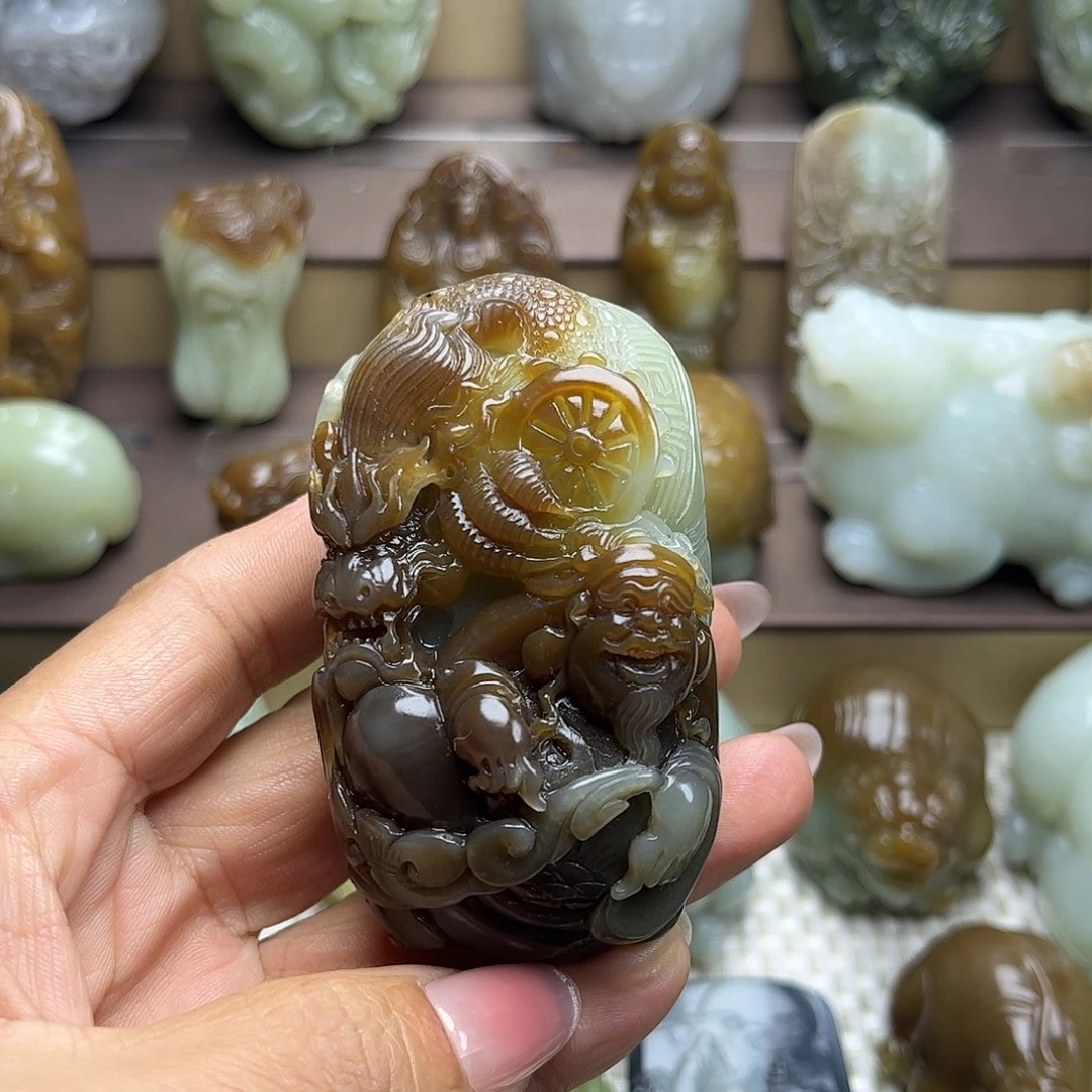 和田玉未镶嵌挂件