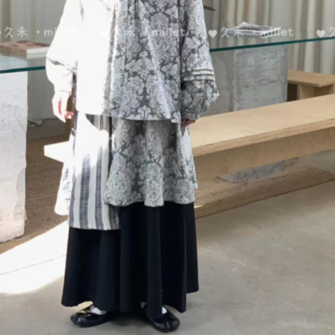 /大大/久禾家/9337#拼接提花棉麻半身裙/❥❥❥❥❥❥❥❥❥❥❥❥❥❥❥❥❥❥❥❥❥❥❥