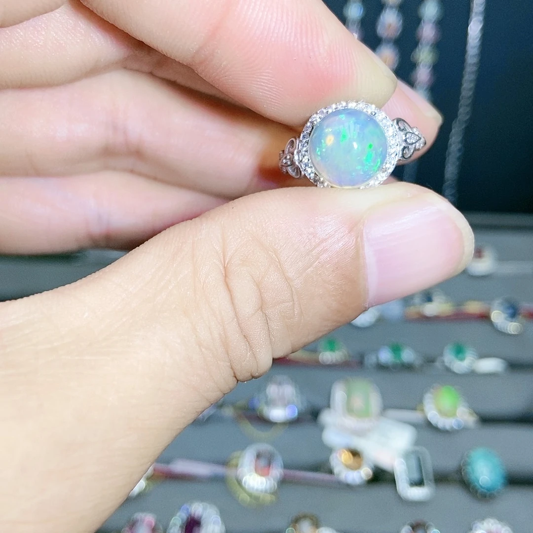 【闪购商品】欧泊银S925镶嵌戒指459999