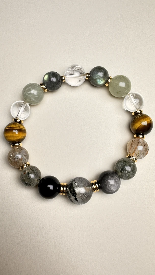 天然水晶 多宝手串