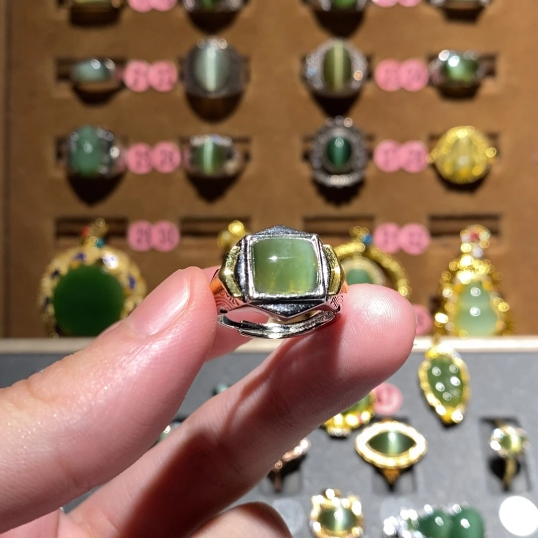 和田玉未镶嵌戒指