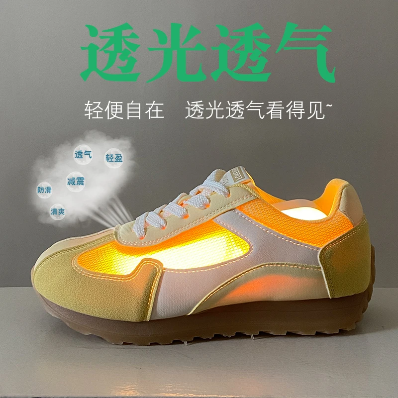 休闲鞋纯色鞋子潮鞋时尚休闲鞋夏季平跟透气网状快干