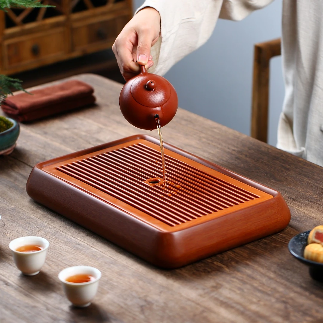 品宇电木茶盘高档干湿两用储水式家用简约轻奢新中式长方形干泡台