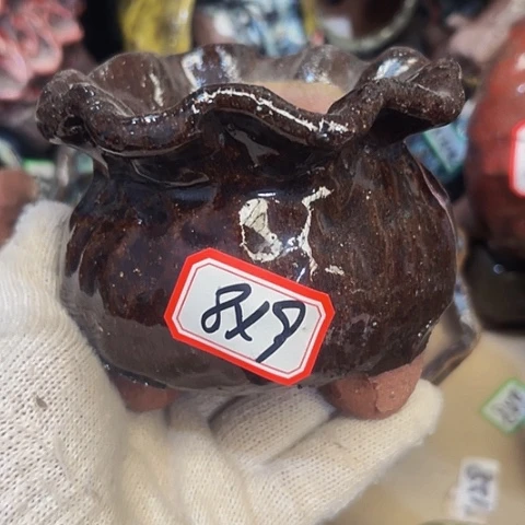 红陶粗陶花盆手工