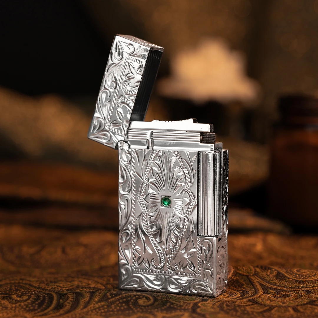 【翡翠梦境】BUNCH礼盒朗声火机手工双火钢琴音纯铜直冲防风切换