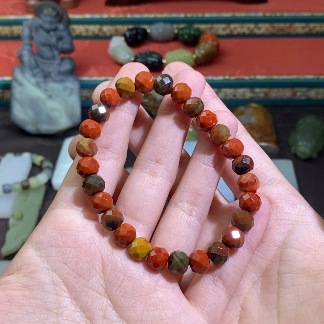 方***贺玛瑙/玉髓颈饰未镶嵌南红玛瑙