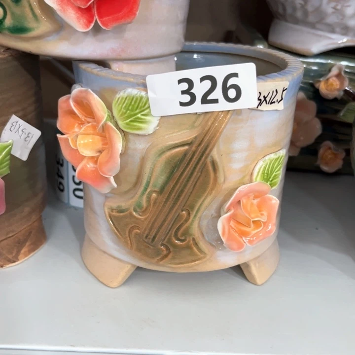 紫砂花盆粗陶材质多肉花盆