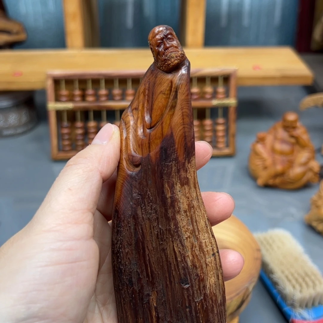 鹰***9柏木崖柏木摆件手把件，