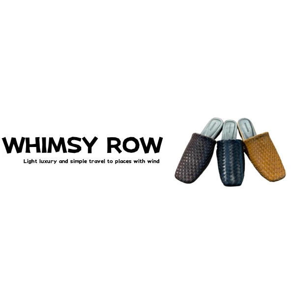 【WHIMSY ROW】简约复古织物轻奢百搭气质包头拖