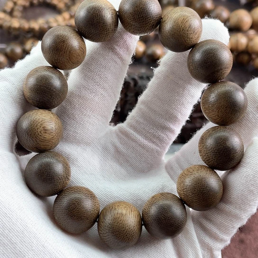 沉香手串西**村越南芽庄白棋