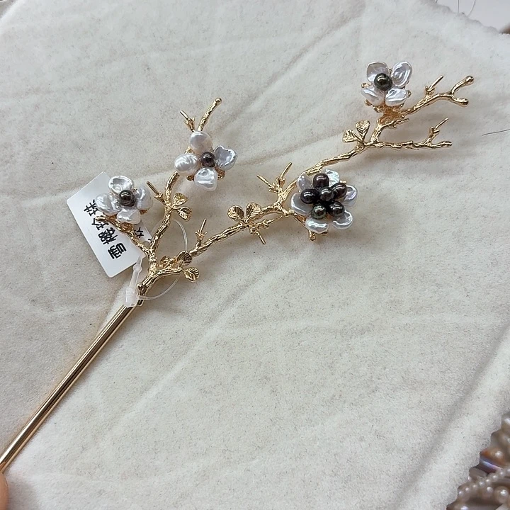 淡水珍珠发饰银S925镶嵌名***要