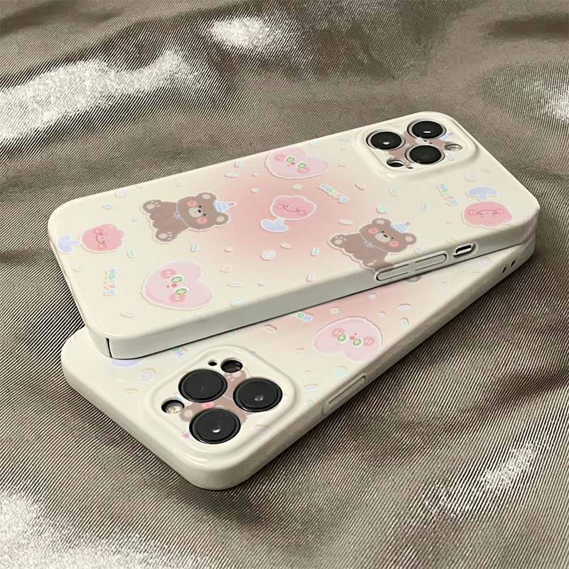 【爱心小熊】适用苹果16promax手机壳iphone13/4防摔15全包菲林硬壳