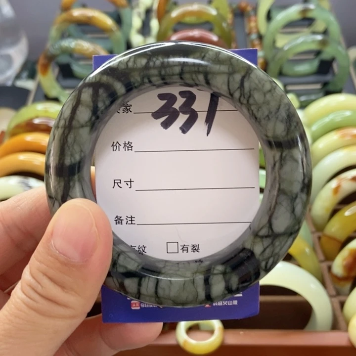 蛇纹石玉手镯未镶嵌海****善