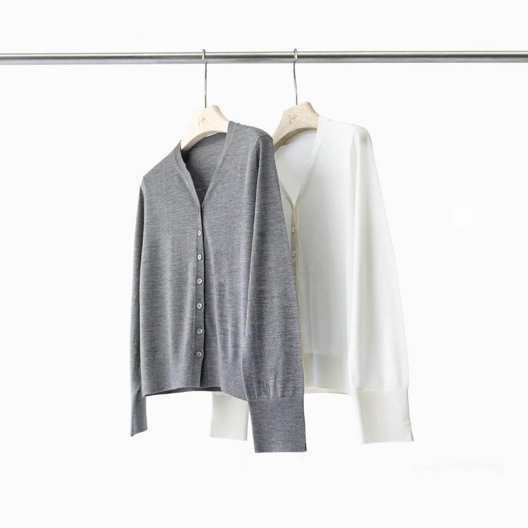 夏季薄款扬子纱线100%美丽诺羊毛开衫针织外套