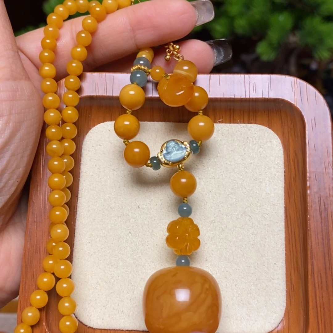 【闪购商品】蜜蜡颈饰未镶嵌项链