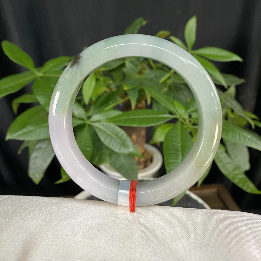 JXSZ-0277   天然缅甸A货翡翠手镯   圈口：59