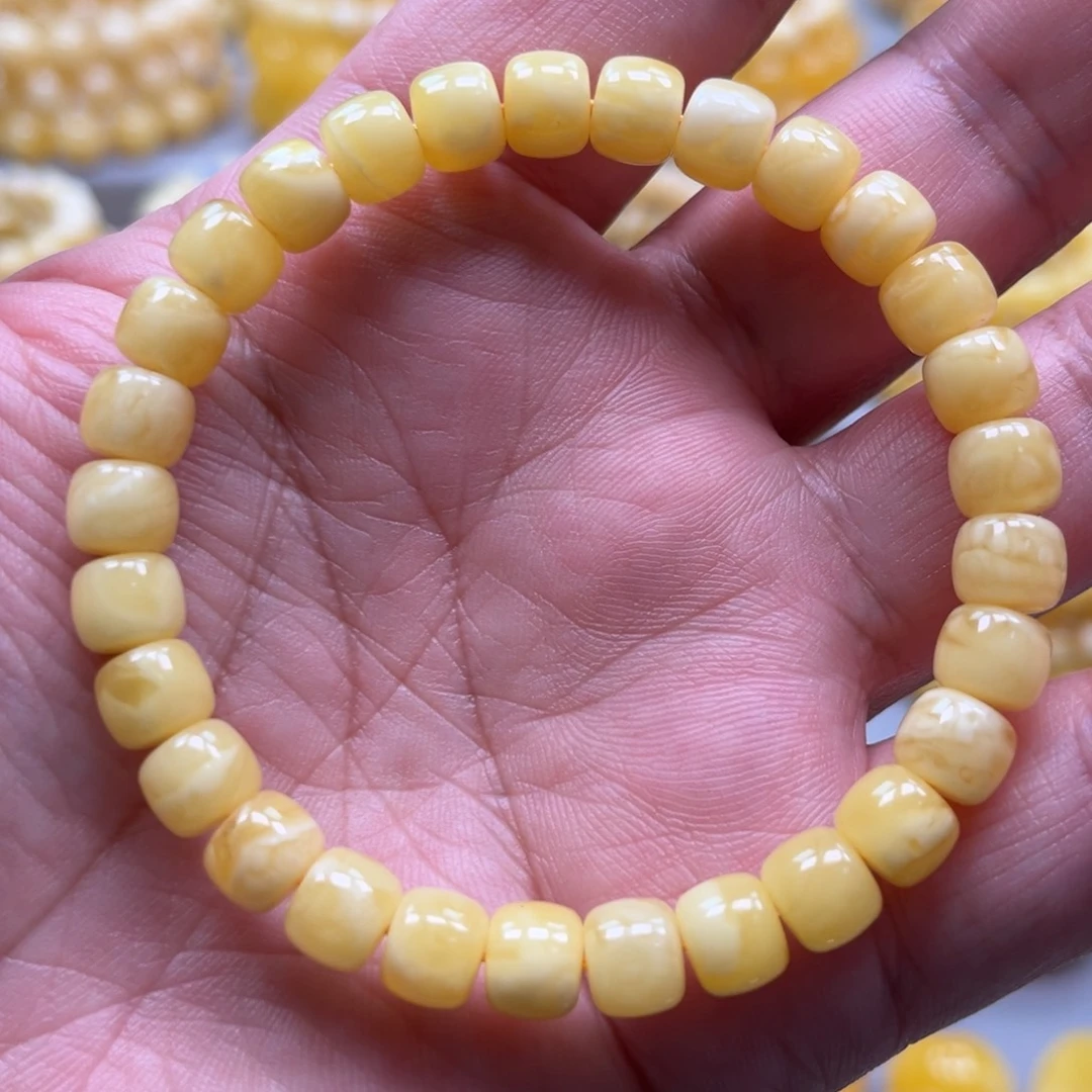 琥珀未镶嵌手链手串