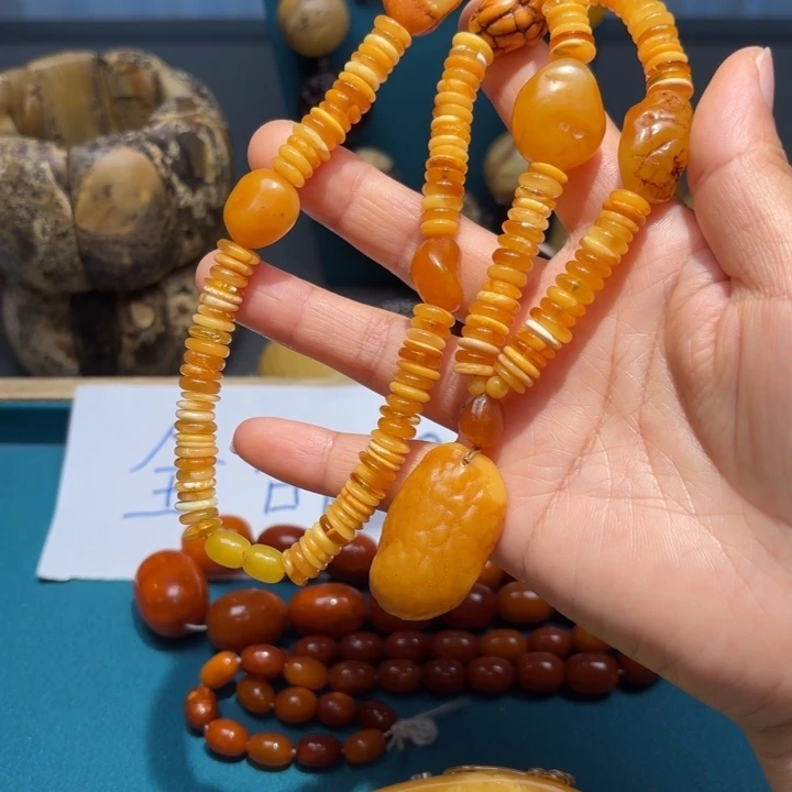 琥珀未镶嵌颈饰波兰设计款琥珀蜜蜡