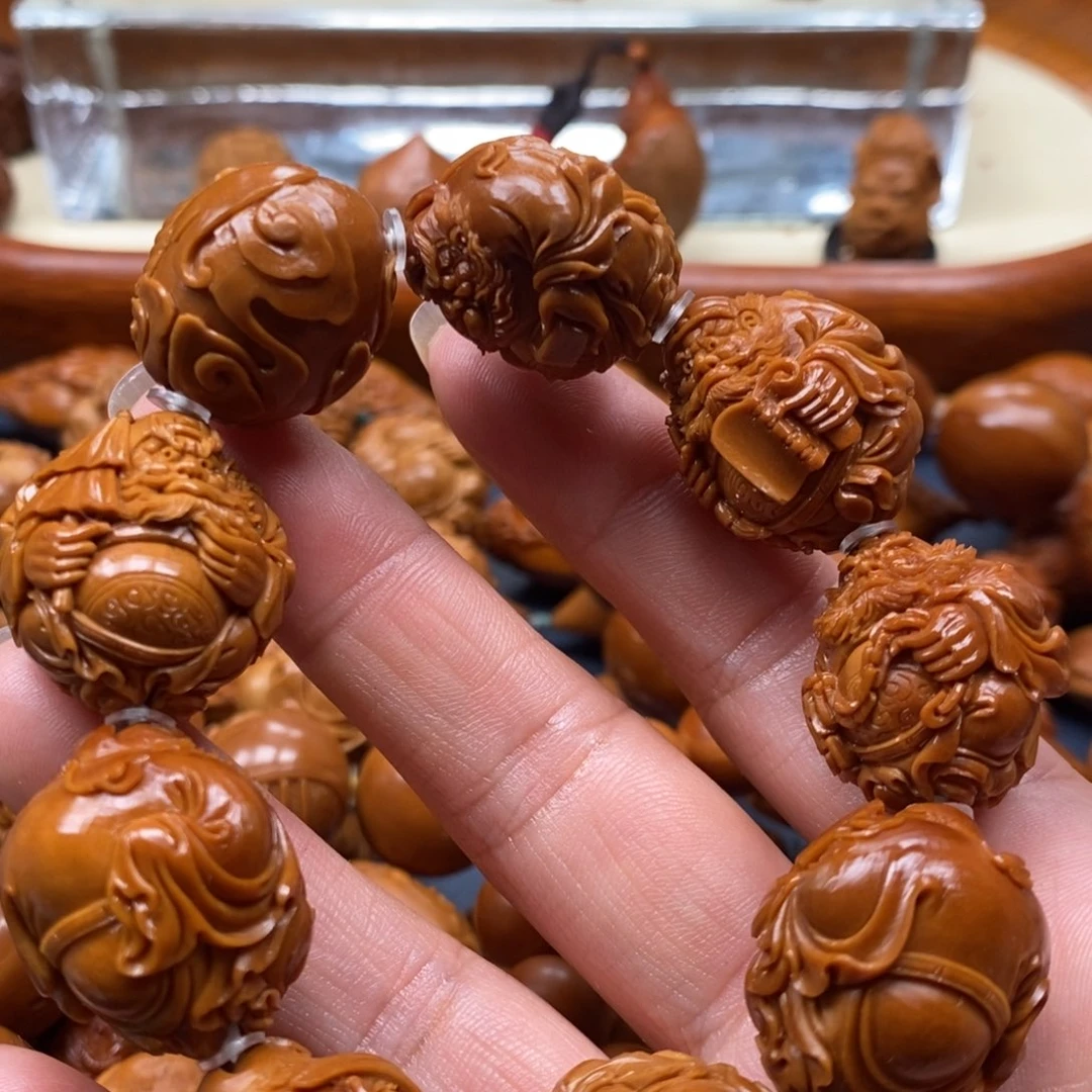 橄榄核手串/手链真****量铁核钟馗