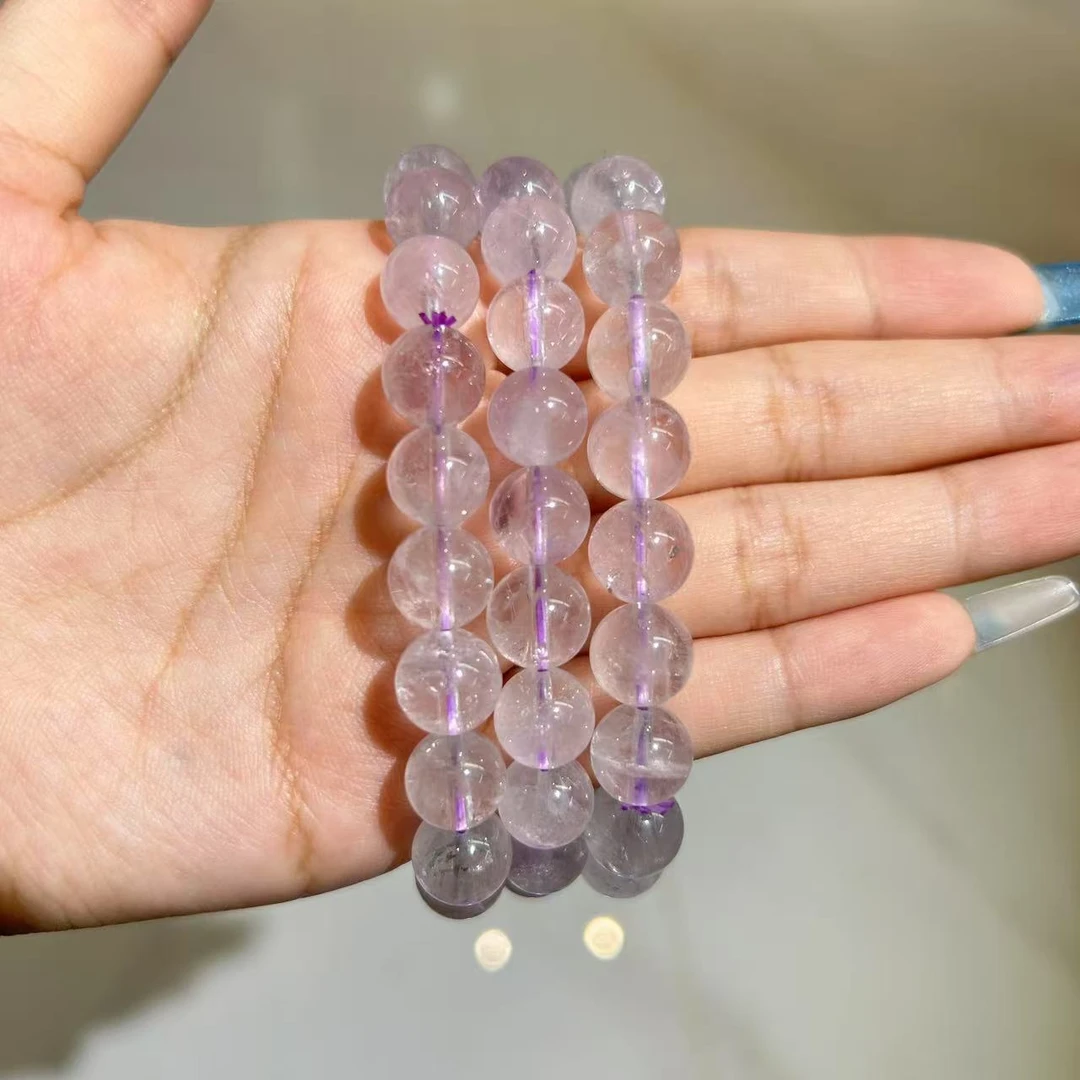 SJ156天然薰衣草紫水晶手串美观大发手链多样性发一