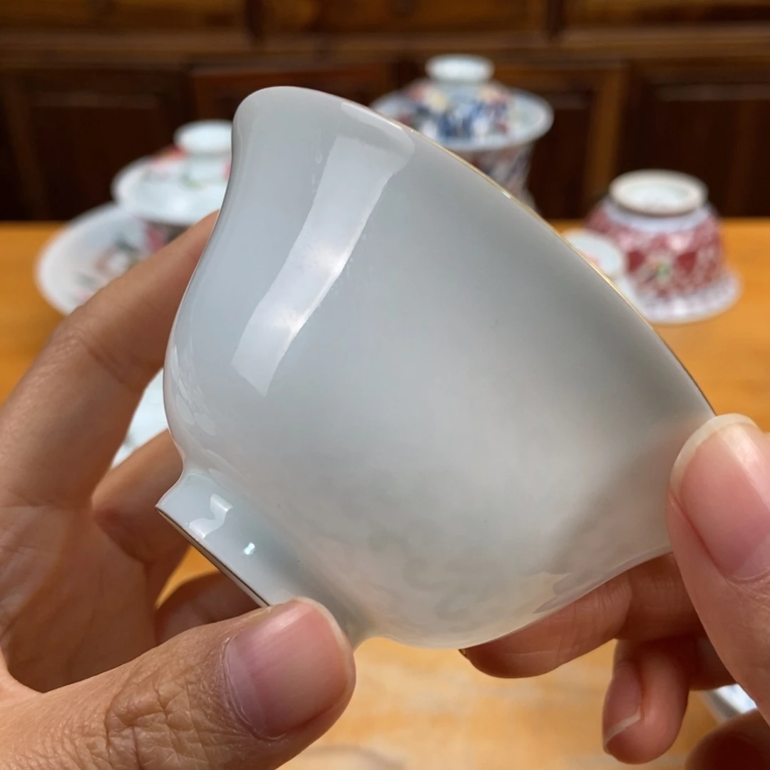 手绘现代茶具非古董