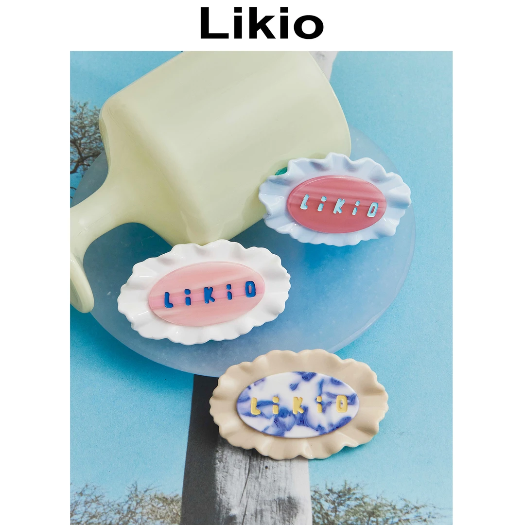 Likio x 小小蛋糕房 立体花边糖霜贝壳边夹 发夹侧边发卡刘海头饰