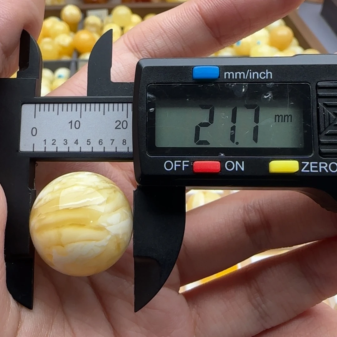 蜜蜡未镶嵌裸石蜜蜡圆珠