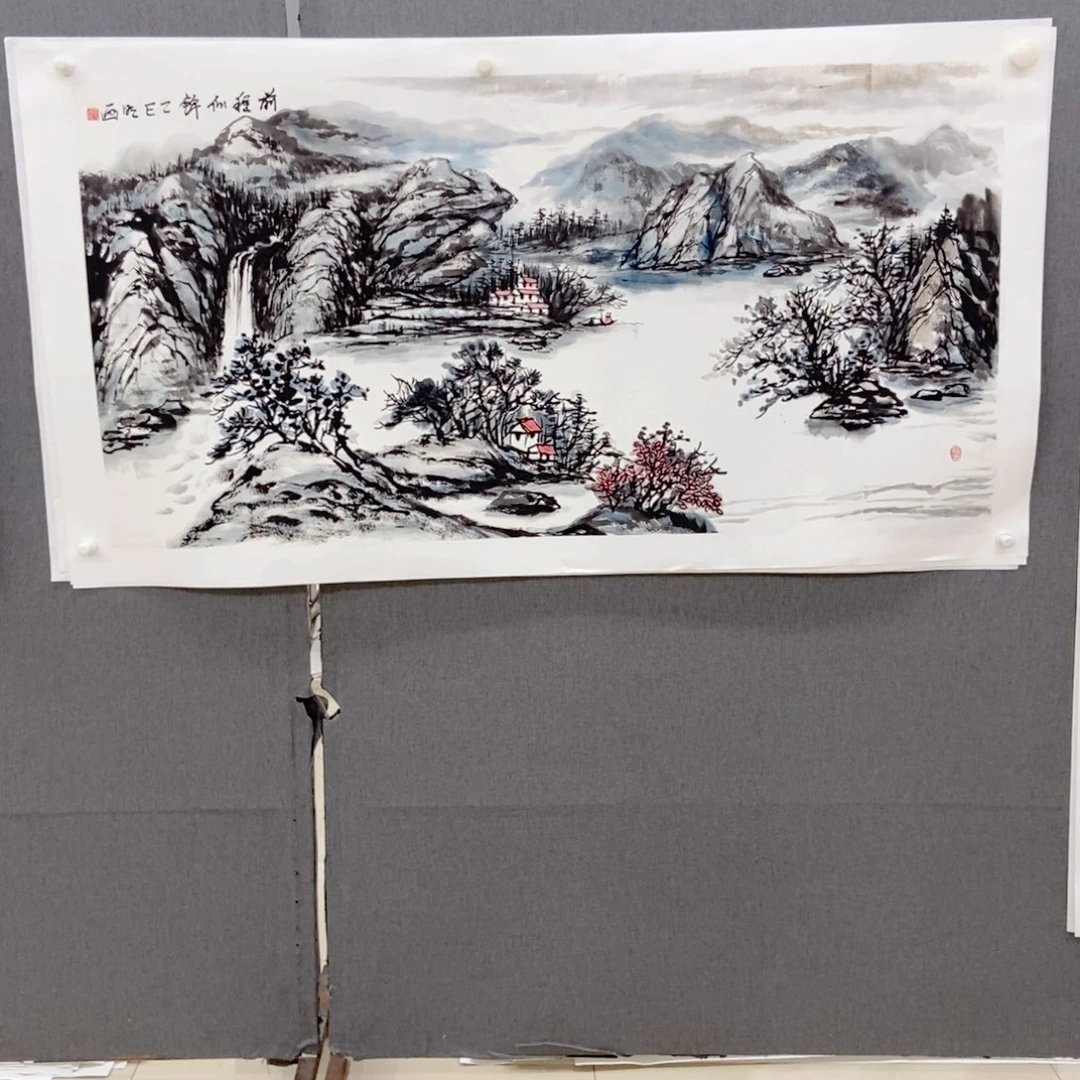 沄***海国画手写手绘作品157