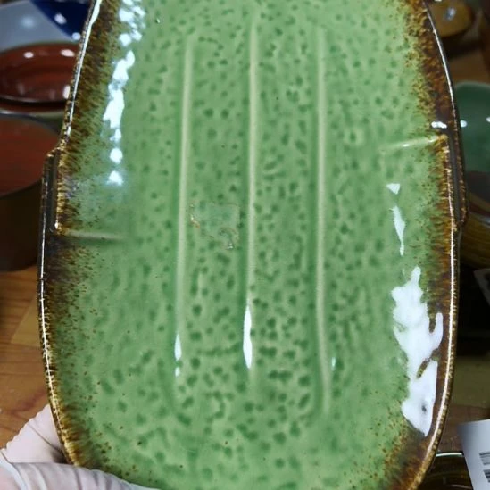 落***泉瓷片磁州窑五厂盘碗壶杯有瑕疵