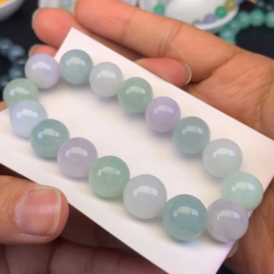 翡翠未镶嵌颈饰天然缅甸翡翠A货卡12.5
