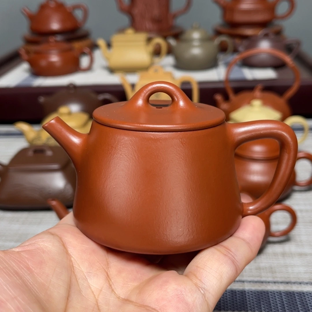茶壶紫砂全手工制作120cc
