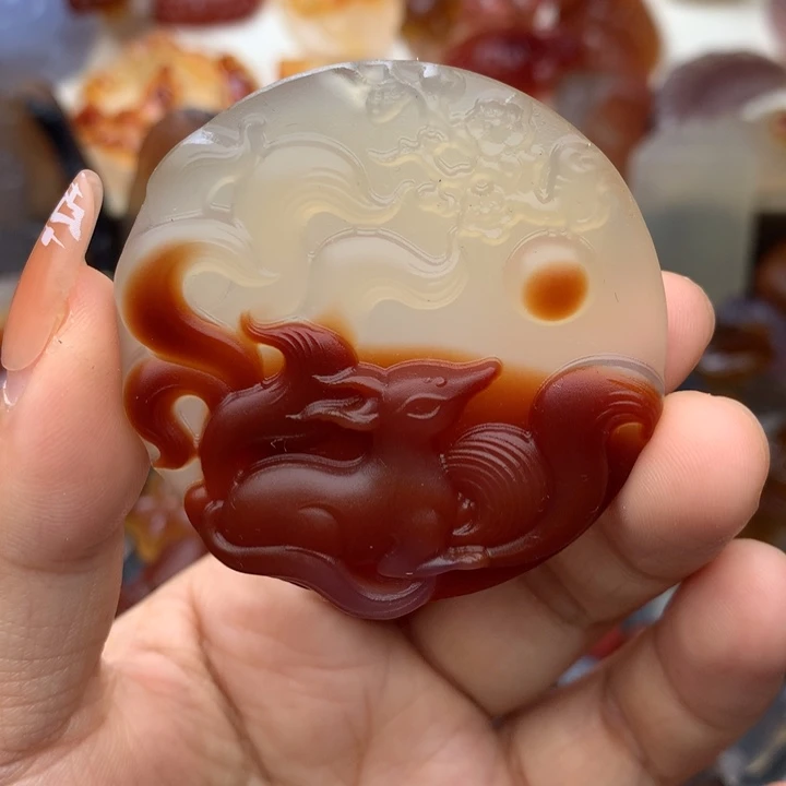 幽***儿玛瑙/玉髓颈饰未镶嵌