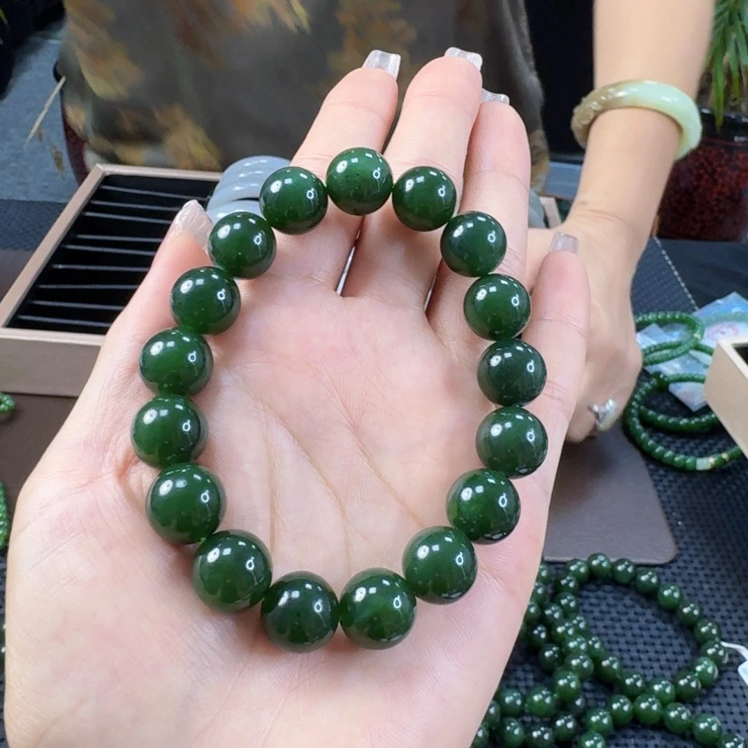 手链未镶嵌和田玉（碧玉）卡12