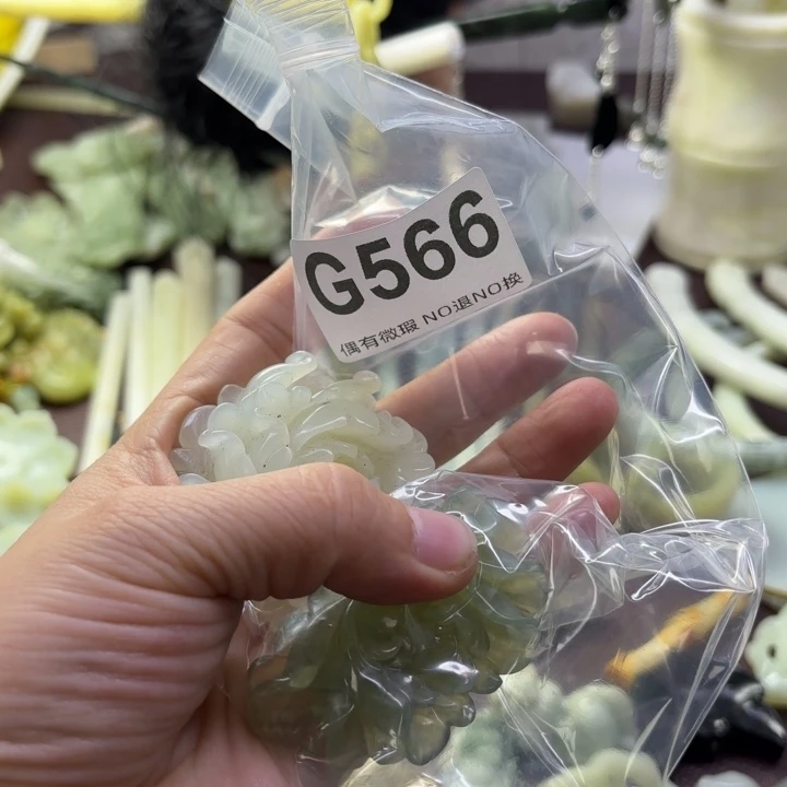 蛇纹石玉发饰合金狄***色