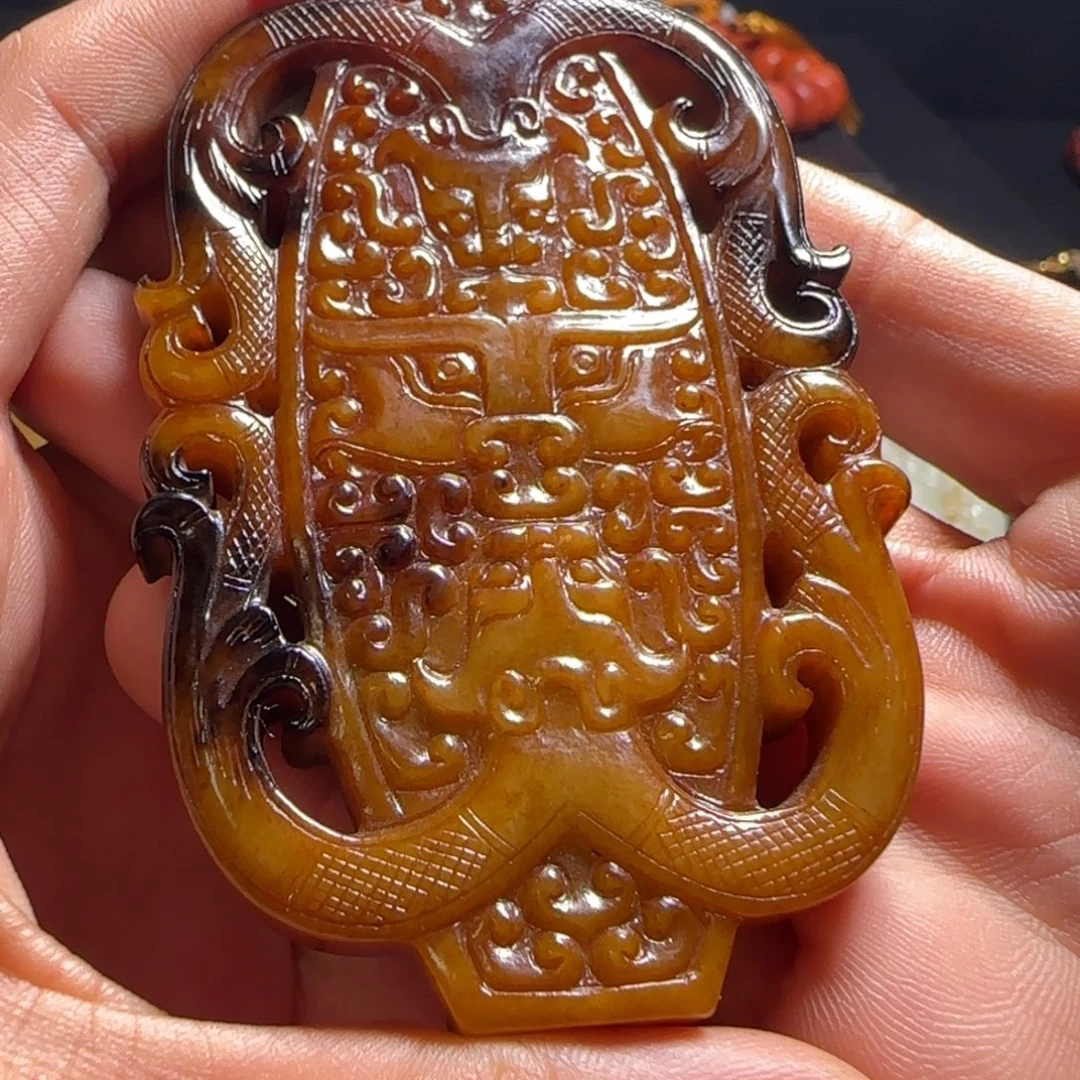 和田玉未镶嵌挂件