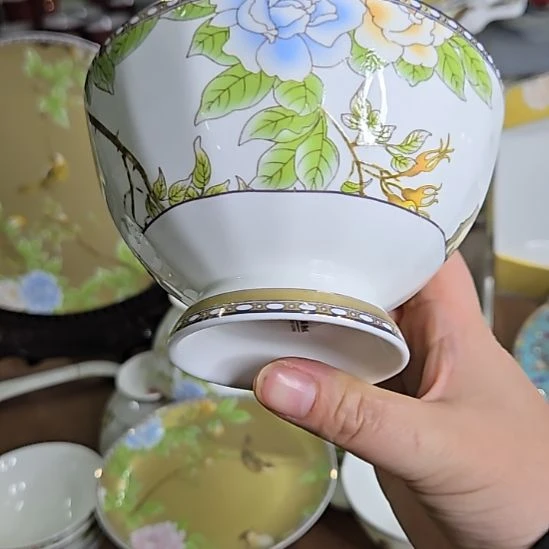 瓷片微瑕琴瑟和鸣4.5寸6个米饭碗66666