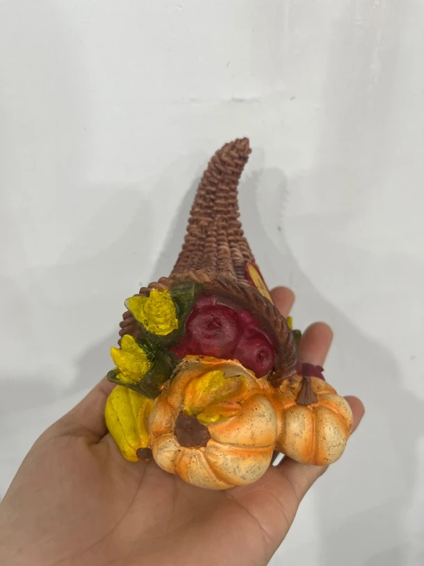 可爱树脂感恩节葡萄南瓜桌面装饰摆件